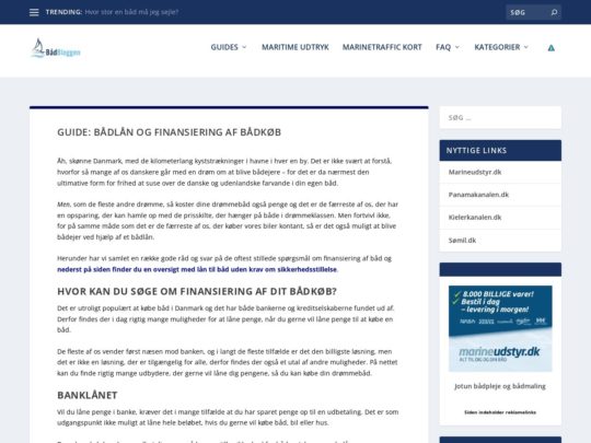 Båd.dk: finansiering